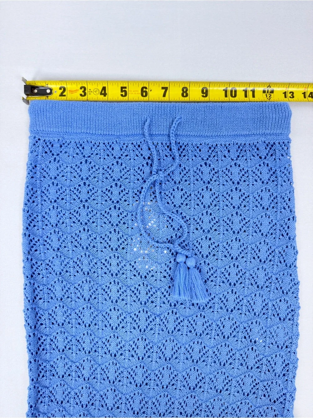 L*SPACE Sweet Talk Knit Set Blue NWT Top S Skirt XS